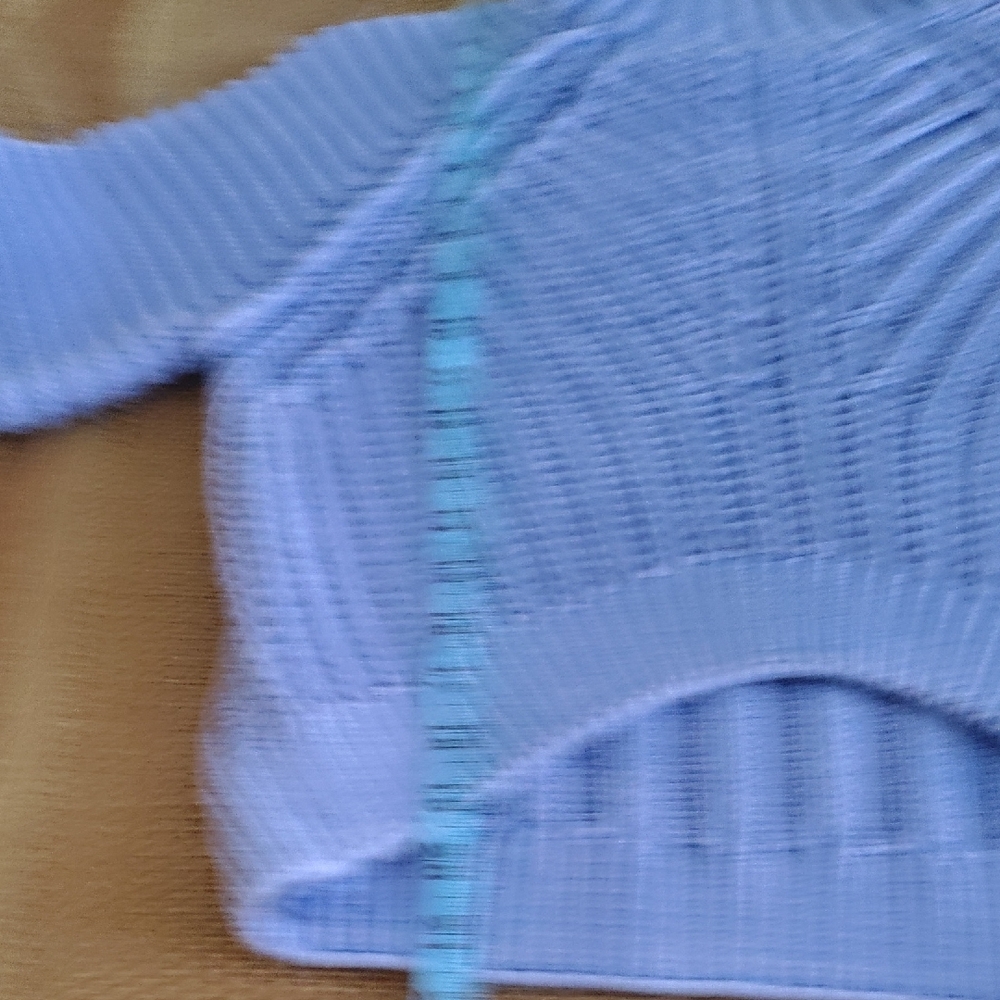 Free People Periwinkle Cable Knit Turtleneck Sweater - Picture 7 of 12